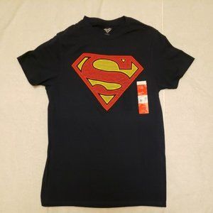 Superman Men's Small T-Shirt New with Tags Blue Short Sleeve